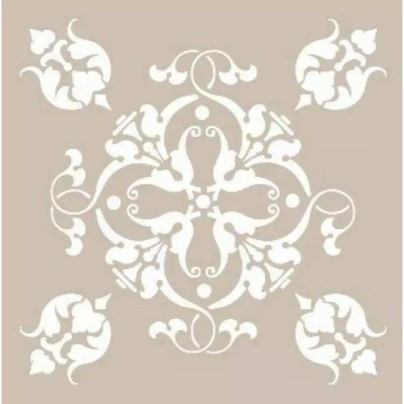 Cadence Çiçek Desenli Stencil Şablon AS522 - 1