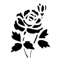 Cadence Çiçek Desenli Stencil Şablon D895 - Cadence