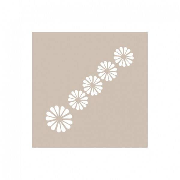 Cadence Çiçek Desenli Stencil Şablon K082 - 1