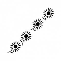 Cadence Çiçek Motifli Stencil Şablon - K105 - Cadence