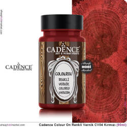 Cadence Colour On Renkli Vernik CV04 Kırmızı - Cadence
