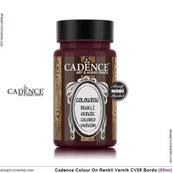 Cadence Colour On Renkli Vernik CV05 Bordo - Cadence (1)