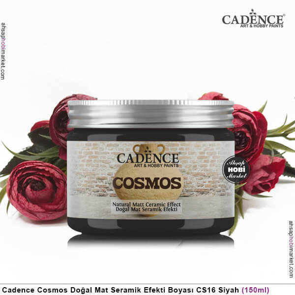 Cadence Cosmos Doğal Mat Seramik Efekti CS16 Siyah - 2