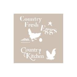 Cadence Country Köy Temalı Stencil Şablon AS428 - Cadence