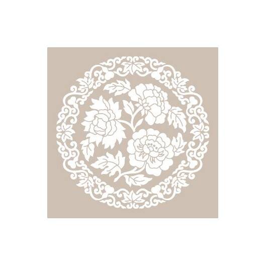 Cadence Dantel Gül Motifli Stencil Şablon AS453 - 1