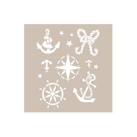 Cadence Denizci Temalı Stencil Şablon AS514 - 1