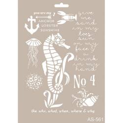 Cadence Denizcilik Temalı Stencil Şablon AS561 - Cadence