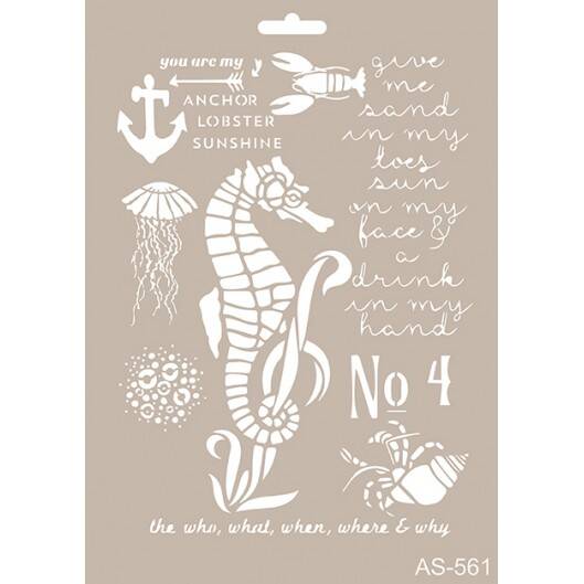 Cadence Denizcilik Temalı Stencil Şablon AS561 - 1