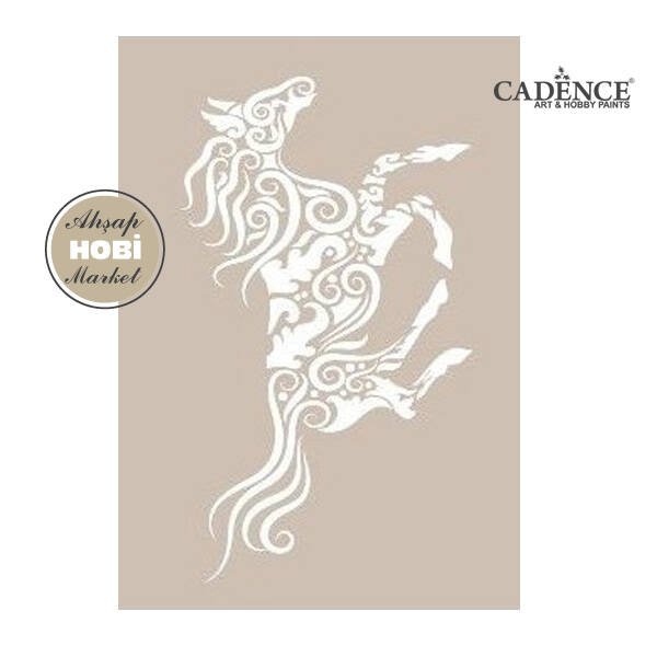 Cadence Desenli At Stencil Şablon AS444 - 1