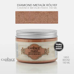Cadence Diamond Metalik Rölyef Pasta 1853 Bronz - Cadence