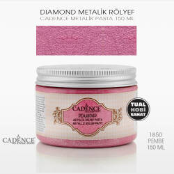 Cadence Diamond Metalik Rölyef Pasta 1850 Pembe - Cadence