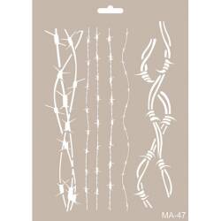 Cadence Dikenli Teller Stencil Şablon MA47 - Cadence