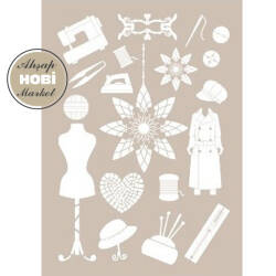 Cadence Dikiş Aletleri Desenli Stencil Şablon AS547 - Cadence