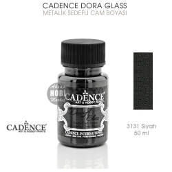 Cadence Dora Glass Metalik Cam Boyası 3131 Siyah 50 ml - Cadence