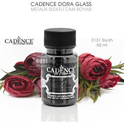Cadence Dora Glass Metalik Cam Boyası 3131 Siyah 50 ml - Cadence (1)