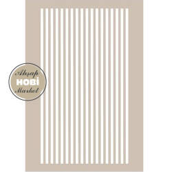 Cadence Düz Çizgi Desenli Stencil Şablon AS549 - Cadence