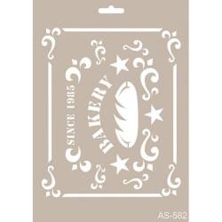 Cadence Ekmek Fırın Temalı Stencil Şablon AS582 - Cadence