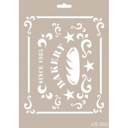 Cadence Ekmek Fırın Temalı Stencil Şablon AS582 - 1