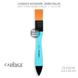 Cadence Ekonomik P350 Serisi No:1 Zemin Boyama Fırçası 2,5 cm - 3