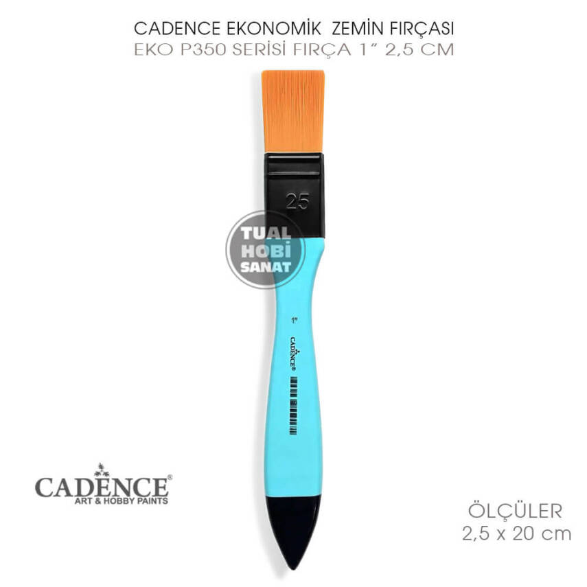 Cadence Ekonomik P350 Serisi No:1 Zemin Boyama Fırçası 2,5 cm - 3