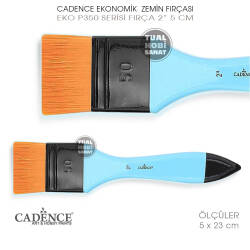 Cadence Ekonomik P350 Serisi No:2 Zemin Boyama Fırçası 5 cm - Cadence (1)
