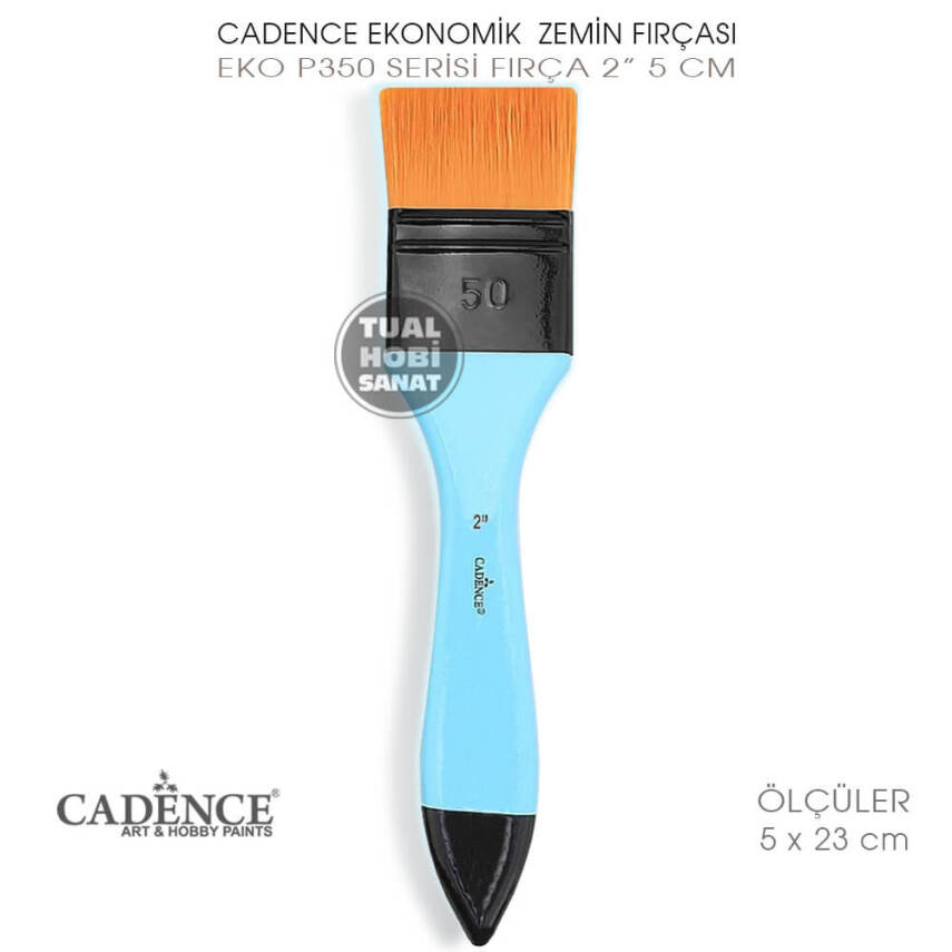 Cadence Ekonomik P350 Serisi No:2 Zemin Boyama Fırçası 5 cm - 3
