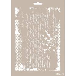 Cadence El Yazısı Stencil Şablon MA01 - Cadence