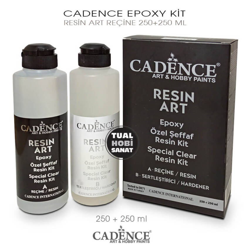 Cadence Epoksi Resin Art Şeffaf Reçine 2x250 ml - 1