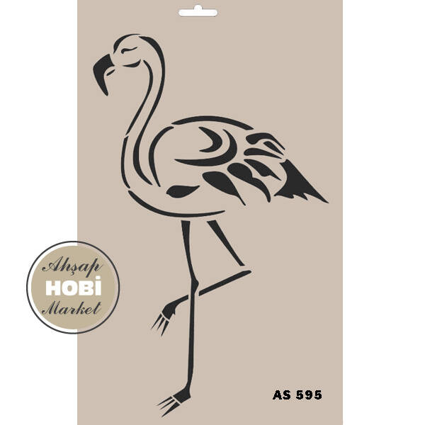 Cadence Flamingo Desenli Stencil Şablon AS595 - 1