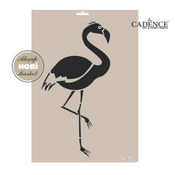 Cadence Flamingo Desenli Stencil Şablon AS596 - Cadence