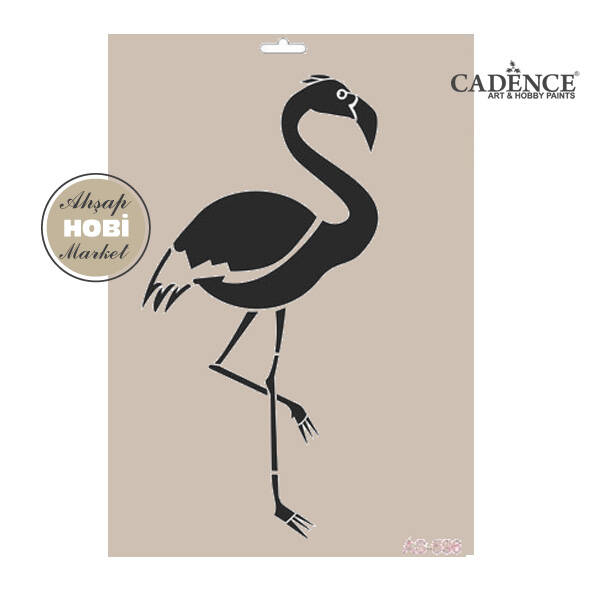Cadence Flamingo Desenli Stencil Şablon AS596 - 1