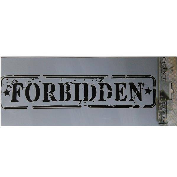 Cadence Forbidden Yasak Temalı Stencil MU73 - 1