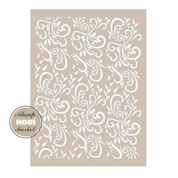 Cadence Geleneksel Motifler Stencil Şablon AS415 - 1