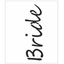 Cadence Gelin Yazılı Stencil Şablon AS610 - Cadence