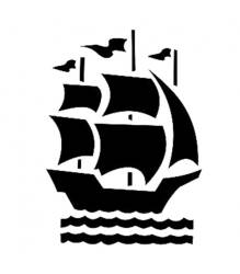 Cadence Gemi Figürlü Stencil Şablon D023 - Cadence