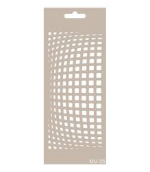 Cadence Geometrik Mix Media Stencil Şablon MU35 - Cadence