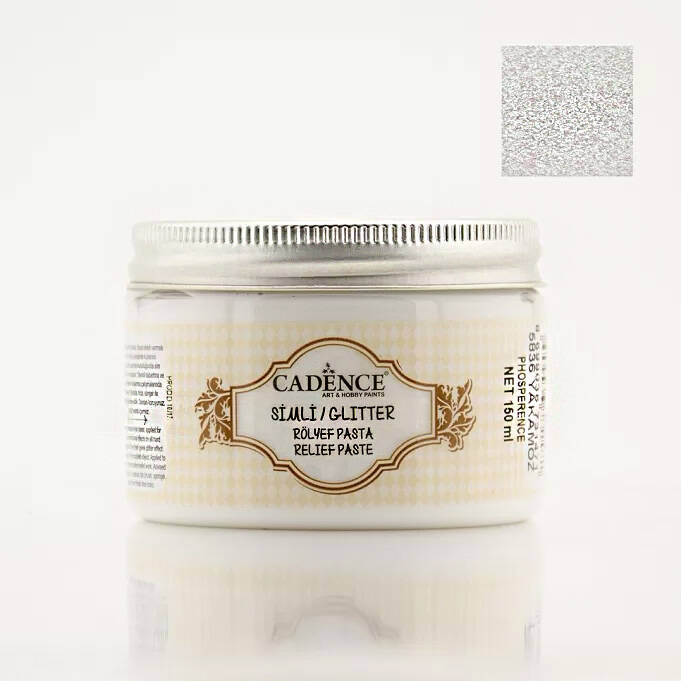 Cadence Glitter Simli Rölyef Pasta 5836 Yakamoz 150 ml - 1