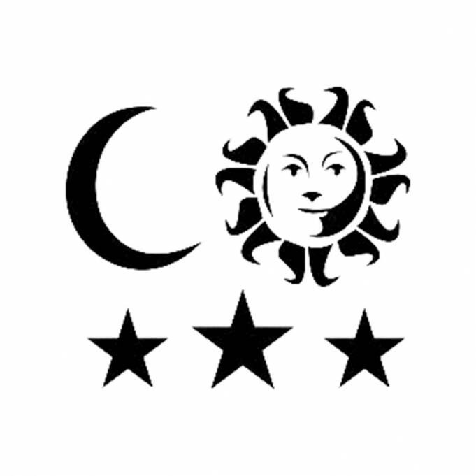 Cadence Gökyüzü Temalı Stencil Şablon D1041 - 1