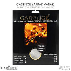 Cadence Gümüş Silver Yaprak Varak 25 Yaprak - Cadence