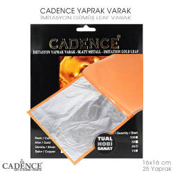 Cadence Gümüş Silver Yaprak Varak 25 Yaprak - Cadence (1)