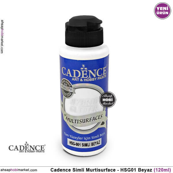 Cadence Gümüş Simli MultiSurface HSG001 Beyaz 120 ml - 1