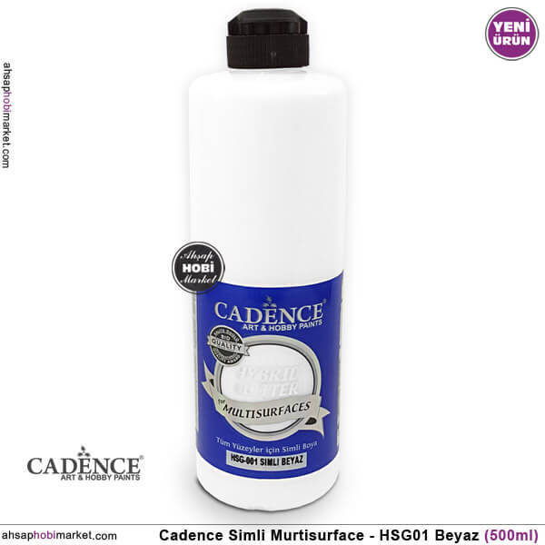 Cadence Gümüş Simli Multisurface HSG001 Beyaz 500 ml - 1