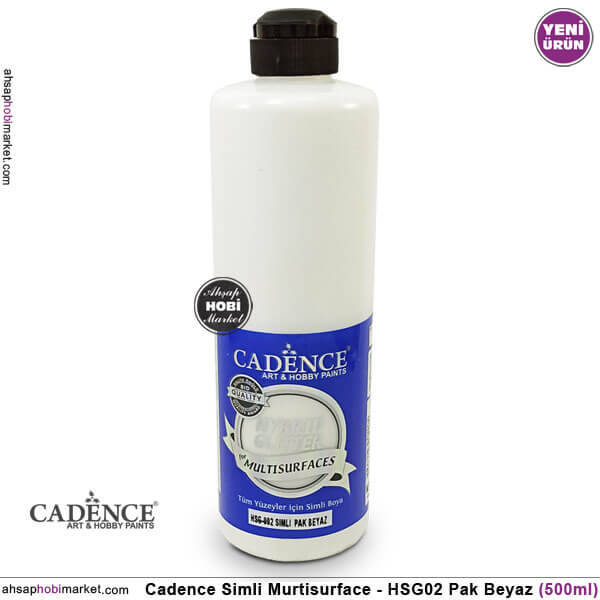Cadence Gümüş Simli Multisurface HSG002 Pak Beyaz 500 ml - 1