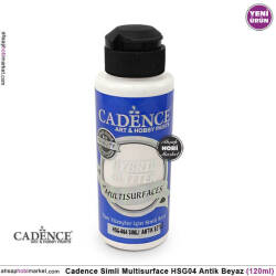 Cadence Gümüş Simli MultiSurface HSG004 Antik Beyaz 120 ml - Cadence