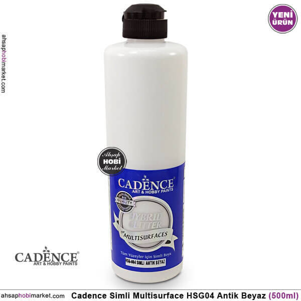 Cadence Gümüş Simli Multisurface HSG004 Antik Beyaz 500 ml - 1