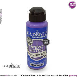 Cadence Gümüş Simli MultiSurface HSG034 Mor 120 ml - Cadence
