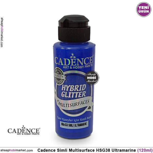 Cadence Gümüş Simli MultiSurface HSG038 Ultramarine 120 ml - 1
