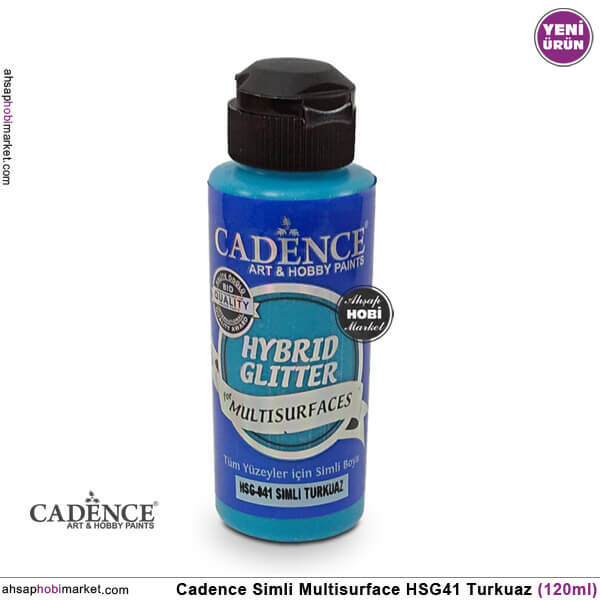 Cadence Gümüş Simli MultiSurface HSG041 Turkuaz 120 ml - 1