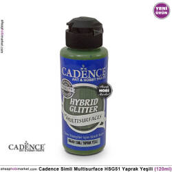 Cadence Gümüş Simli MultiSurface HSG051 Yaprak Yeşili 120 ml - Cadence