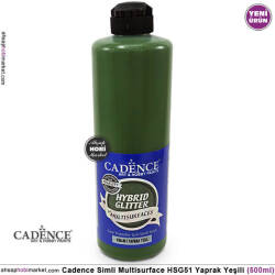 Cadence Gümüş Simli Multisurface HSG051 Yaprak Yeşili 500 ml - Cadence